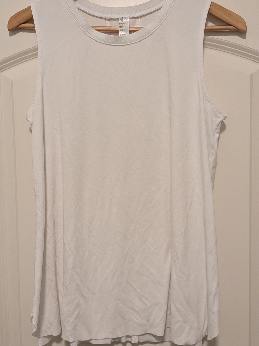 SPANX White Sleeveless Tank Top